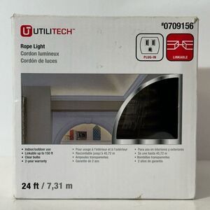 Utilitech #0709156 Rope Light 24 Feet | Indoor/Outdoor Use